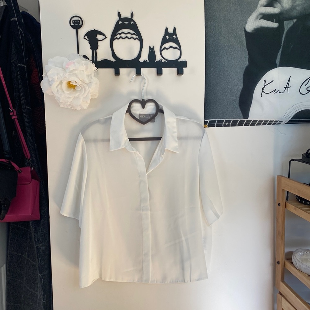 ASOS Flowy White Blouse